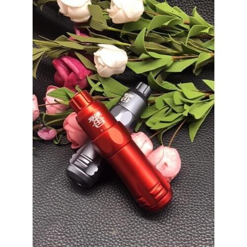 Original rotary machine Tattoo Pen Machine with 100% Imported Swiss Maxon Motor 2 Optional Grips RCA Connection Free Shipping