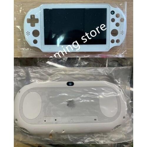 Original for ps vita for psvita psv 2000 slim lcd display screen with frame + back housing cover black/white/orange red/blue
