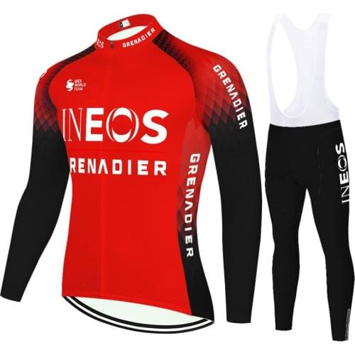 Autumn TEAM ineos 2020 Winter thermal fleece Cycling JERSEY winter Pants gel pads Ropa Ciclismo Cycling wear maillot ciclismo