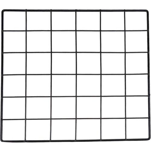 Mesh Frame Metal Picture Rack Photos Storage Shelf Wall Art Hanging DIY Decor