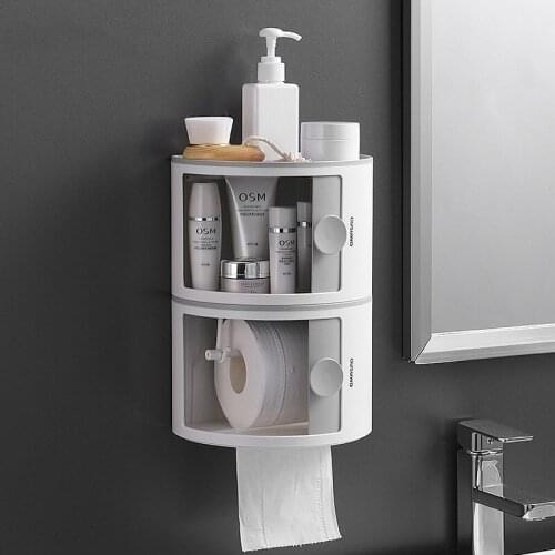 Stackable Portable Toilet Paper Holder Wall Mounted Toilet Paper Roll Holder kitchen Bathroom Tissue Box Storage box Organizer