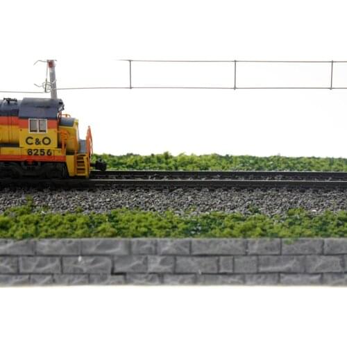 1/150 N Scale Train Railway Model Toys DIY Miniature Simulation Train Track Scene for Sand Table Scenery Layout Accessories