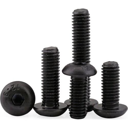 10.9 black round head hexagon socket screw/pan head hexagon socket screw/bolt M3M4