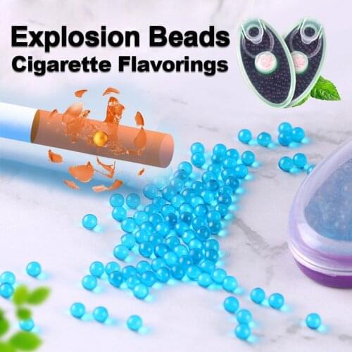 100 Pcs Cigarette Pops Explosion Beads Fruit Menthol Flavored Burst Ball Capsule for Cigarette Filter Holder Smoking Accessories