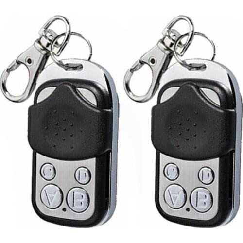 2pcs ABCD Wireless RF Remote Control Electronic Car Auto Garage Gate Door Remote Control Key Fob Accessories