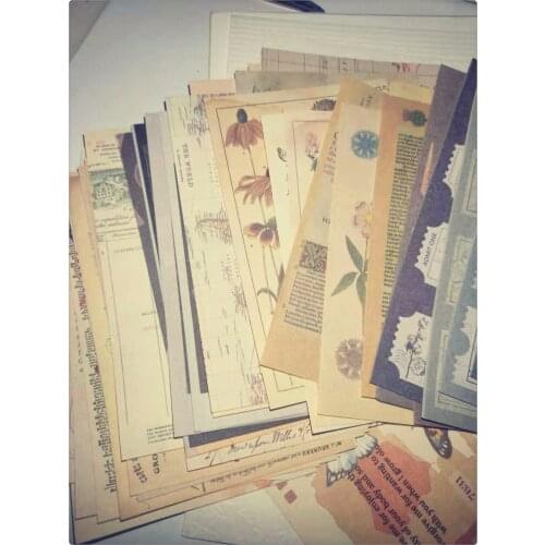 210 PcsRetro Plant Collection Notes VintageTicker Stickers Material Memo Stationery DIY Diary Planner Scrapbooking Label Journal