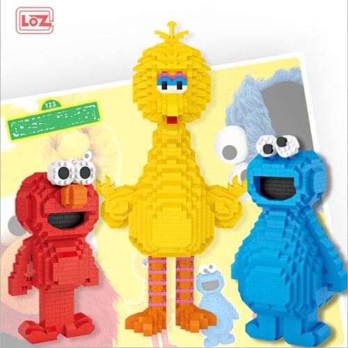 3in1 LOZ Diamond Blocks Cartoon Bird Educational Toy Anime Figures Brinquedos Building Bricks Kids Gifts Christmas Present 9100