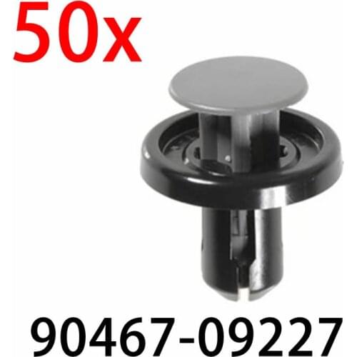 50 Pcs Bumper Engine Under Cover Push Type Clip Retainer 90467-09227 For Runner, RAV 4 & Scion XB 2006 - On