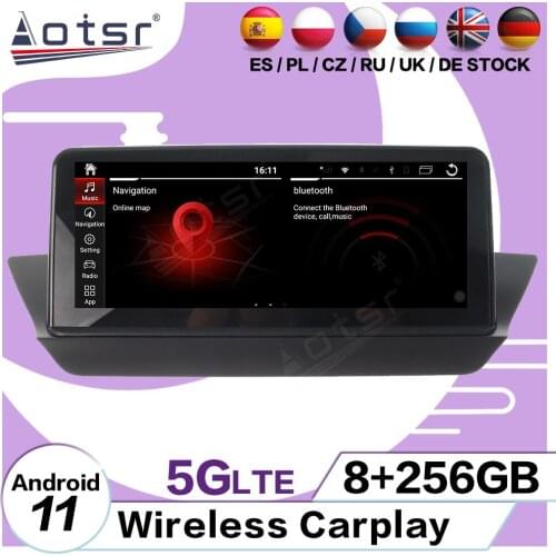 8+256GB Carplay Multimedia Android 11 Player For BMW X1 E84 2009 2010 2011 2012 2013 2014 2015 GPS Navi Stereo Radio Head Unit