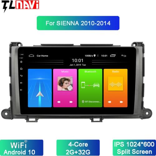 9" Car Stereo Radio GPS Navigation Player Android 10 IPS For Toyota Sienna 2009-2014 Multimedia