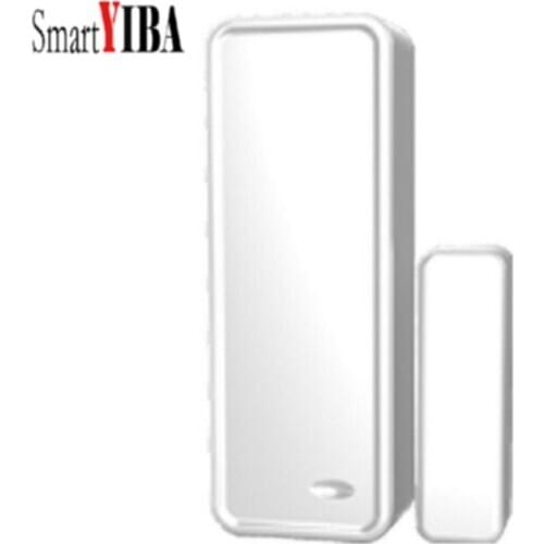 SmartYIBA 433MHz Wireless Magnetic Door Sensor Detector Door Contact Detect Door Close Open for G90B WIFI GSM Ala