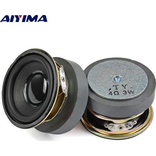 AIYIMA 2Pcs 2 Inch Audio Speaker 52mm 4 Ohm 3W Loudspeaker Altavoz 50 Magnetic DIY Home Theater Bluetooth Music Sound Speaker