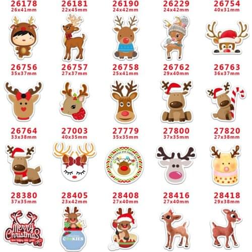DIY Decoration Crafts Accessories Christmas Character Planar Resin 30PCS Per pr28428