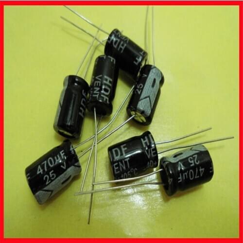 Electrolytic capacitor 25V470UF Electrolytic capacitor 470uf 25V size 8*12