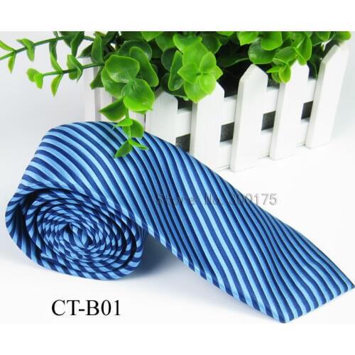 Men Jacquard Skinny Gravatas Slim Striped Corbatas Vestidos Wedding Neck Tie Microfibra Cravat Necktie CT-B 12 Variation