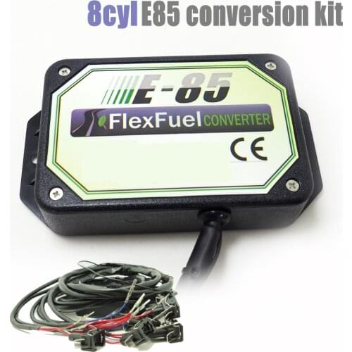 8 Cylinder E85 conversion kit Flex Fuel ethanol alternative fuel with Cold Start Asst. connectors available for EV6,Delphi,Honda