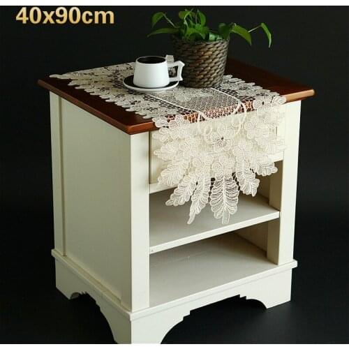 British Style Lace Embroidered Openwork Tablecloth Table Flag Tapete Living Room Bedroom Balcony Fashion Christmas Cover Cloth