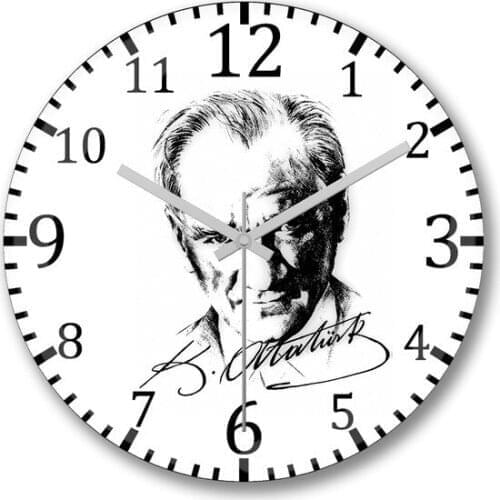 Ataturk Signed Wall clock Wall clock relogio de parede настенные часы horloge murale