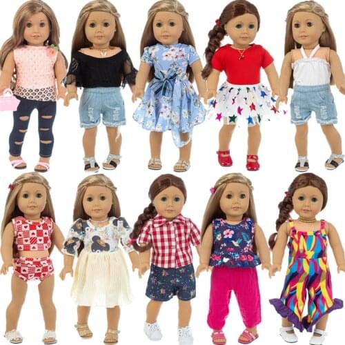 New Fashion Doll Clothes and Accessories for American girl 18inch doll clothes for children best gift