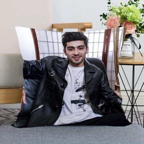 New Arrival Zayn Malik Pillowcase Wedding Decorative Pillow Cover Custom Printed Soft Satin Fabric Pillow Cases Not Fade