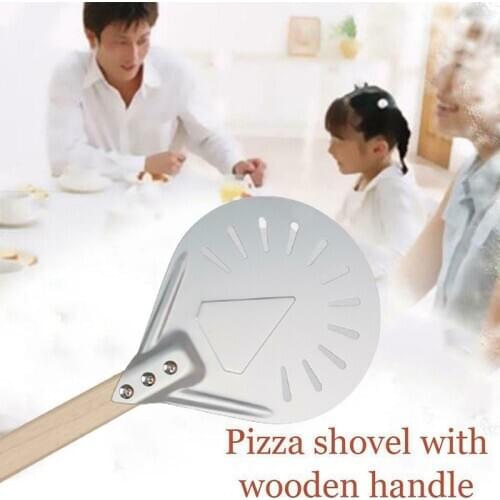 Perforated Pizza Peel 7/8/9" Pizza Turning Peel for Homemade Pizza Bread Bakers B88