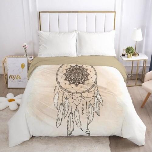Customize 3D Duvet Cover with Zipper Comforter/Quilt/Blanket Cover 200x220 180x210 Bohemia Dreamcatcher Bedding Drop ship