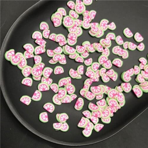 50g Watermelon Polymer Clay Sprinkle For Kids Diy,Soft Clay For Craft Clay/Nail Art/Scrapbook Decoration DIY,Filler