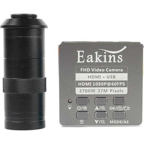 37MP 1080P HDMI USB Industrial Microscope Camera Digital Video Camera Recorder+100X/180X/300X Zoom C-mount Lens For PCB Repair