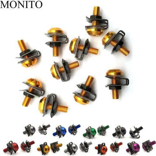 CNC Motorcycle Fairing Screws Custom Moto Body Spring Bolts For Suzuki GSX650F HAYABUSA GSXR1300 SV1000 TL1000 GSR600 Accessory