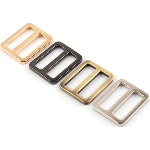 5pcs Flat Adjuster Slide Buckle Metal Tri Glide buckle Purse Buckles Bag Luggage Strap Buckles(25/38mm)