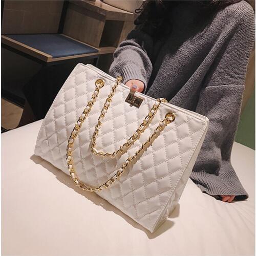 Luxury Handbags For Women Chain Large Shoulder Bags Female Travel Bag Patent Leather Brand Tote Designer Sac A Main Femme Purses