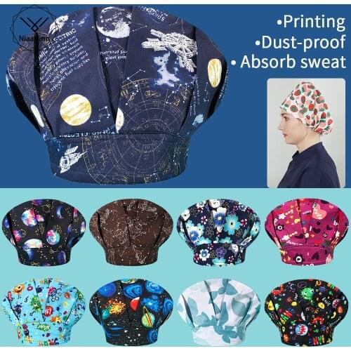 Chef Kitchen Hat Mens Female Chef Waiter Scrubs Cap Cooking Bakery Barbecue Restaurant Chef Working Hats Chef Hat Printing Caps