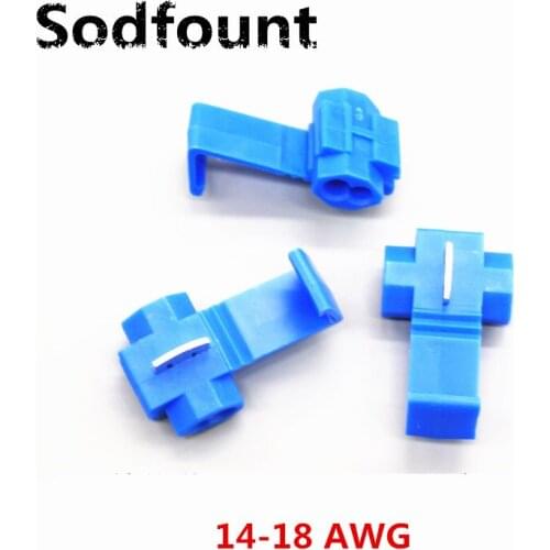 100PCS Blue red yellow Scotch Lock Quick Splice 18-14 22-18 12-10 AWG Wire Connector 802P3 801P3 803P3