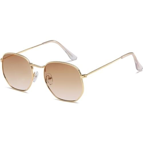 2021 Retro Round goggles Sunglasses Women Brand Designer Sun Glasses for Women Alloy Mirror Sunglasses Ray Female Oculos De Sol