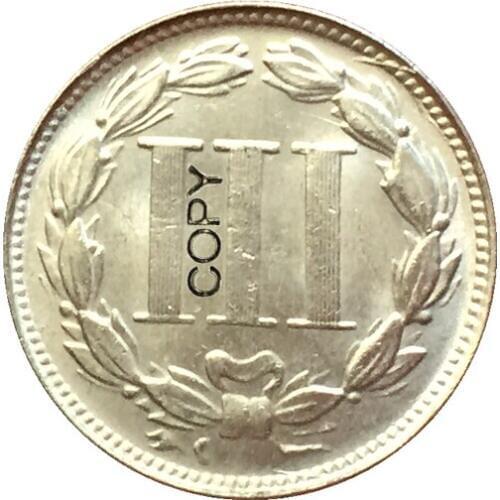 USA (1865-1889) 26 COINS THREE CENT NICKEL COPY COINS