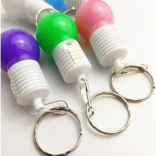 Led light-emitting flashing new year birthday bulb key fob creative toy small gift event to give pendant novelty jewelry