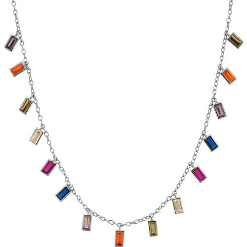 DARK DIAMOND-Malen necklace in 925 sterling silver or 18K gold plated