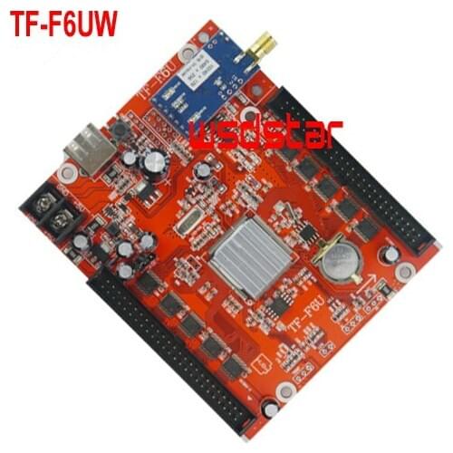TF TF-F6UW WIFI+USB communication LED controller card 10240*128 Support Single & Dual color LED modules