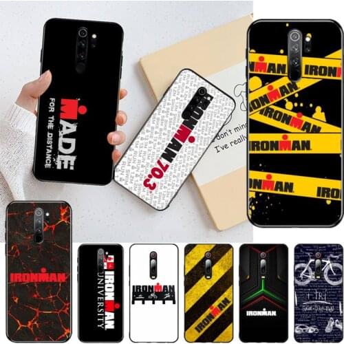 TOPCASHOP Ironman Triathlon Phone Case for Redmi 9A 8A 7 6 6A Note 9 8 8T Pro Max Redmi 9 K20 K30 Pro