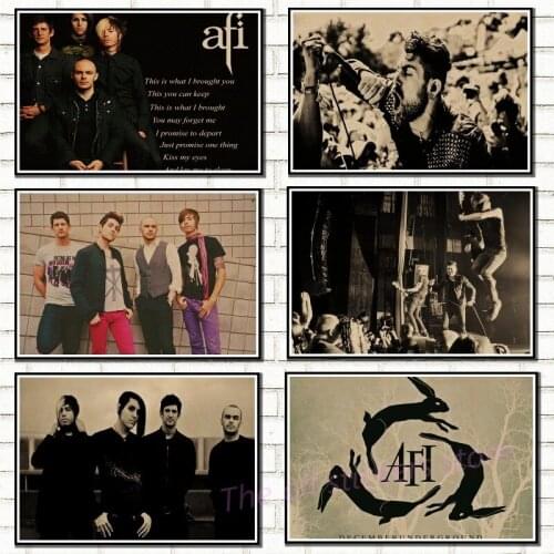 Vintage Poster AFI Home Furnishing decoration Kraft acid rock music Poster Drawing core Wall stickers/6003