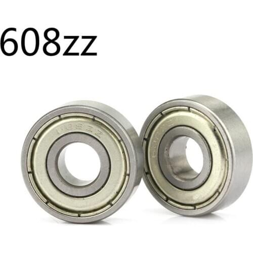 10Pcs/set 608ZZ Ball Bearing 8X22X7 mm Deep Groove Steel Sealed Ball Bearings