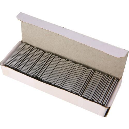 100pcs Blades Safety Razor Carbon Steel Single Edge Scraper Glass Cleaner Replacement for Fish tank Glass Window 0.2mm Thick