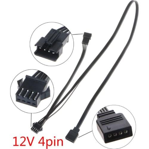 12V 4Pin RGB Connector Cable PC Case Fan LED Strip Extension Cord Wire Adapter for Giga/Microstar/A-sus RGB Motherboard