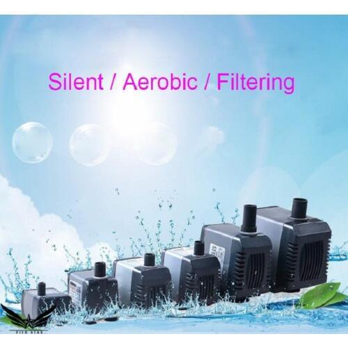 2.5W-27W Fish Tank Aquatic Spray Flow Biological Plus Power Filter Pump Aquarium Internal Filter Submersible Filter