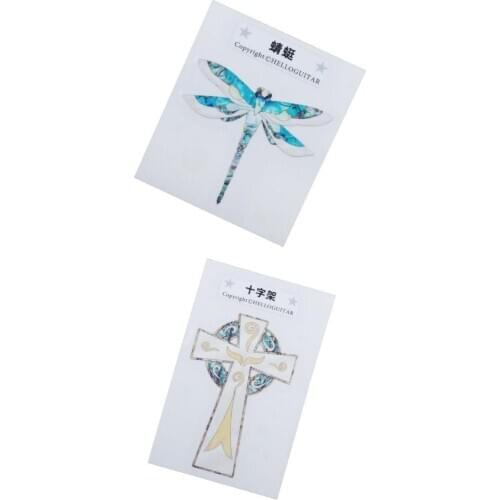 2pcs Guitar Head Sticker Body Decals for Electric Guitars Parts 95x55x2mm