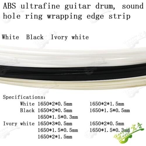 20 Pcs Guitar body Binding Guitar TOP BOARD Decorative line ABS of various colors