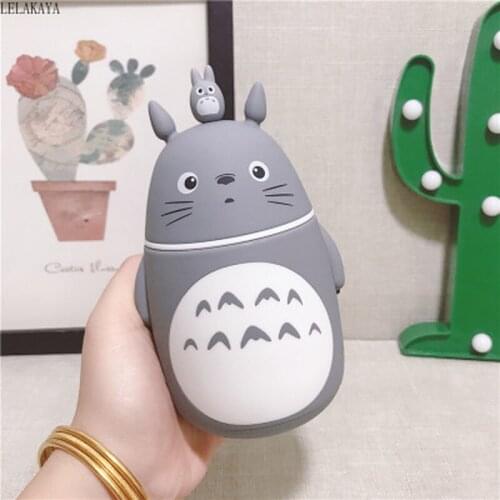 300ml Fashion Creative Lovely Totoro Double Heat-resisting Glass Drinking Water Bottle Children Cartoon Portable water Cup Mug