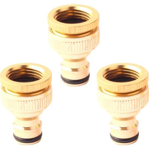 Promotion! 1/2 inch 3/4 inch Gold Thread Quick Connector Tap Connector For Garden Irrigation Watering Hose Pipe Fitting Adapte