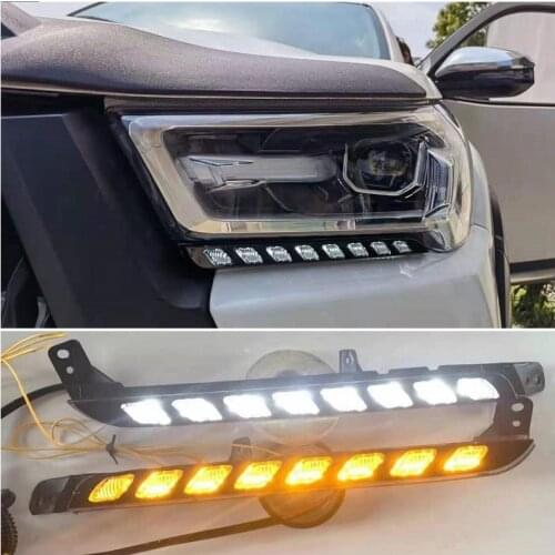 Auto Accessories Led Clearance Turn Signal Lights Fit Fot Toyota Hilux Revo Rocco Space Cab 2021 LED Fog Lamp Lamps Day Light