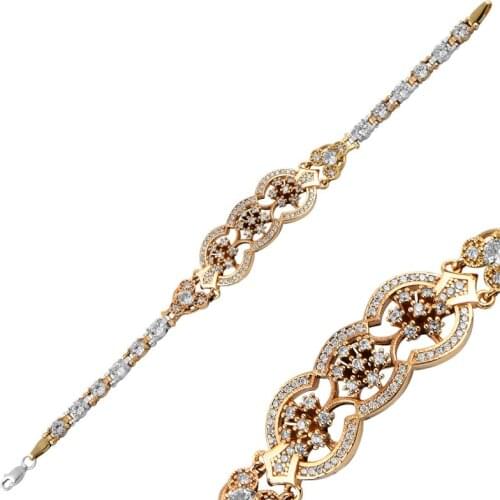 Silver 925 Sterling Zircon Cubic Zirconia Authentic Bracelet